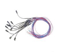 babominimer Lampioni stradali a LED bianco caldo 42mm per scala N e ferrovie modello di calibro, colonna in acciaio lampioni con resistori, 3V 20mA AC/DC compatibile