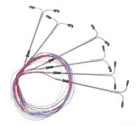 babominimer Luci da giardino per percorsi di lavoro ferroviari, 6 o 12 pezzi, set di paesaggi con basi regolabili, modello a LED bianco freddo, compatibile (5,5 cm doppia luce A) (6 pezzi)