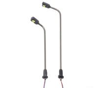 babominimer Luci da giardino per percorsi di lavoro ferroviari, 6 o 12 pezzi, set di paesaggi con basi regolabili, modello a LED bianco freddo, compatibile (luce singola da 4 cm) (12 pezzi)