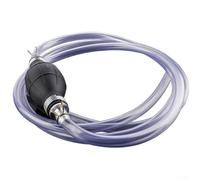 babominimer Manuale di trasferimento del carburante con tubo da 2 m, lampadina in gomma e ugelli in alluminio, compatibile con benzina, olio, acqua piovana, acquario o tosaerba, aspirazione di liquidi