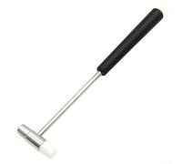 babominimer Martello piccolo a doppia testa in metallo e gomma per la riparazione di orologi, strumento per orologiaio fai da te, regolazione cinturino e cinturino, portatile per utensili manuali per