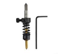 babominimer Maschiatura industriale Smusso Flauto Dritto Macchina Utensili Set M3-M6 Acciaio Ad Alta Velocità Filettatura Vite Maschio Con Metallo Smussatura Testa Per Tornio (A)