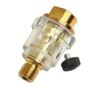 babominimer Mini iniettore di olio pneumatico Lubrificatore per utensili ad aria con involucro trasparente e struttura in metallo rivestito in rame di lunga durata, compatto 58 mm in linea per