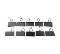 babominimer Mini modulo pannello solare 0,3 W 5 V 60 mA per progetti di caricabatterie solare fai da te, cella in polisilicio con filo, dimensioni compatte 68 x 37 mm, per campeggio all'aperto e