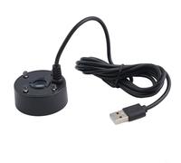 babominimer Mist Maker Fogger Umidificatore a ultrasuoni da 5 V alimentato tramite USB, con luci LED colorate, uscita 300 ml/h, design impermeabile e cavo da 1,4 m, per interni ed esterni (nero)