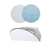 babominimer Multifunzionale - Levigatrice angolare circolare con manico ergonomico antiscivolo e 10 tamponi di carta vetrata sostituibili per legno, metallo, plastica e cartongesso precisi (2)