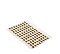 babominimer Occhi da pesca olografici 3D per legare mosche con 4 misure 6 mm, 8 mm, 10 mm, 12 mm, in colori oro, rosso, argento, gomma morbida (oro 8 mm)