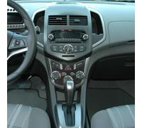 babominimer Pannello di rivestimento interno per controllo climatico interno in fibra di carbonio per Sonic 2012-2016, kit di decorazione per cruscotto, stile in fibra di carbonio nero