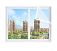 babominimer Pellicola trasparente antivento e calda per kit di isolamento a fascia, materiale PE riutilizzabile per sigillatura a freddo e antipolvere, (120 x 160 cm)