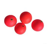 babominimer Per 10 galleggianti da pesca da 15 mm con indicatori di impatto in schiuma per barca, roccia, spiaggia e pesca sul lago, perline gialle/rosso/verde (tipo B rosso)