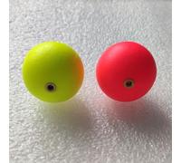 babominimer Per 10 galleggianti da pesca da 15 mm con indicatori di impatto in schiuma per barca, roccia, spiaggia e pesca sul lago, perline gialle/rosso/verde (tipo A giallo)