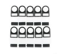 babominimer per 10pcs Pulsante Interruttore Etichetta Cornice 22mm Dimensioni di Montaggio Nero PC Materiale Interruttore Carte di Identificazione Segno Telaio Pannello Titolare