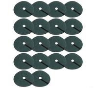 babominimer Per 20 anelli verdi per pacciamatura, in tessuto non tessuto traspirante, tappetino di controllo per alberi da giardino, aiuole e ortaggi, (32 cm)
