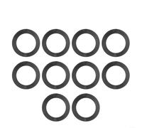babominimer Per 20 rondelle verticali e piatte in gomma per dadi per manubri Spinlock, O-ring di ricambio neri da 25 mm per morsetti per bilanciere e asta per campana a mano (10 pezzi piatti)