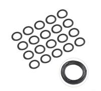 babominimer Per 20 rondelle verticali e piatte in gomma per dadi per manubri Spinlock, O-ring di ricambio neri da 25 mm per morsetti per bilanciere e asta per campana a mano (20 pezzi piatti)
