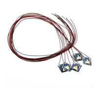 babominimer Per 5 luci LED pre-cablate da 12 V per modellismo ferroviario edificio interno per, compatibile con OO per scala HO, opzioni bianco caldo/bianco freddo (luce calda)