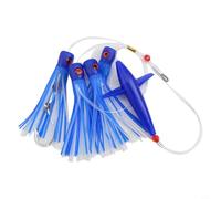 babominimer Per Feather Rig Bird Trolling Lure Daisy Chain per la pesca di grandi selvaggina con 150 mm di lunghezza e 210 g di peso per tonno, marlin, pesce vela (C2)