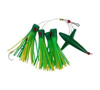babominimer Per Feather Rig Bird Trolling Lure Daisy Chain per la pesca di grandi selvaggina con 150 mm di lunghezza e 210 g di peso per tonno, marlin, pesce vela (C1)