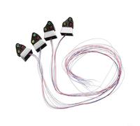 babominimer Per Metallo e Plastica Modello Ferrovia Blocco Segnale con 3 Luci di Colore per la Decorazione del Giardino, Dimensioni 2cm, Set 4Pcs