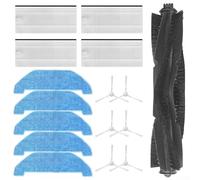 babominimer per NoMo N3 RS0100WA Robot Vacuum Parts Set, 16pcs Kit di accessori di ricambio con spazzola a rullo principale, 6 spazzole laterali, 4, 5 panni mocio,