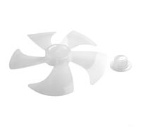 babominimer Per pala del ventilatore in plastica da 35,5 cm con copertura dado, 5 per design a foglia per piedistallo e ventilatore da tavolo, basso rumore e resistenza alla temperatura (bianco