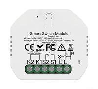 Babominimer Per Zigbee Smart Curtain Switch Module, Voice Control Dimmer 1% -100% Con Timer, Compatibile Con Per Alexa Per Google Home, Singolo Filo Live