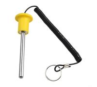babominimer Perno magnetico per attrezzi da palestra e fitness, bullone in acciaio con cordino, accessorio di ricambio per macchine per esercizi e sistemi di stack di pesi, M8 M10 (M10 x 105 mm)