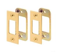 babominimer Piastra di arresto ad alta sicurezza con spessore distanziatore per riparazione chiavistello - Kit di rinforzo per serratura della porta in acciaio inossidabile compatibile con porte