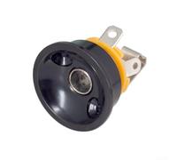 babominimer Piastra di supporto per presa jack da incasso per chitarra elettrica Fender - Piastra di montaggio in metallo resistente, 30 x 26 mm, colore: nero