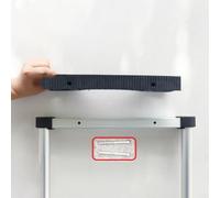 babominimer Piedino stabilizzatore in gomma per scale telescopiche con tappetino antiscivolo, supporto regolabile per alberi e pali, fori per riporre attrezzi, adatto per scanalatura superiore da 4 cm