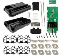 babominimer Porta batteria a 20 celle per utensili elettrici, custodia in plastica per batteria al litio da 40 V con scheda di protezione PCB, custodia in ABS verde per sistemi compatibili con