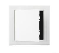 babominimer Porta di ispezione in ABS con copertura a battente per parete o soffitto, porta di riparazione bianca per manutenzione di tubi e sistemi elettrici, compatibile con (150 x 200 mm)