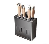 babominimer Portautensili multiuso da cucina a parete con ventosa in acciaio al carbonio lama organizer per bancone