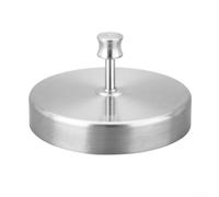 babominimer Pressa per hamburger in acciaio inox 304, regolabile, rotonda, per hamburger, carne, con 3 misure, 7 cm, 9,5 cm, 12 cm, design ergonomico resistente alla ruggine per (9,5 cm)