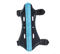 babominimer Protezione per braccio in pelle perforata per tiro con l'arco con design spesso 4 mm, lunghezza 15 cm per caccia all'aperto e pratica al bersaglio, adatto per (B)
