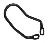 babominimer Protezione per deragliatore posteriore, in acciaio al carbonio, con foro per alette per protezione del telaio della bicicletta, nero (senza viti)