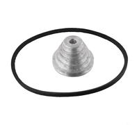 babominimer Puleggia a V per pagoda, in alluminio, per trapano da banco, puleggia regolabile a 4/5 gradini con cinghia trapezoidale K660, compatibile con tipo A (14 mm)