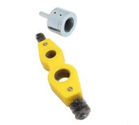 babominimer Pulitore per tubi in rame per trapano con manico esagonale, set di due dimensioni da 15 mm e 22 mm, include spazzola a batteria 4 in 1 per idraulica e pulizia di tubi metallici, 3 pi (22