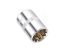 babominimer Punta a bussola corta a 12 punti, attacco quadrato da 3/8", in acciaio al cromo vanadio, adattatore per chiave a cricchetto, 6-24 mm, finitura a specchio, resistente all'erosione, coppia
