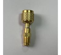 babominimer R32 Filettatura sinistra 1/4 SAE-LH femmina a maschio adattatore per sistemi di raffreddamento R454B e A2L, connettore serbatoio refrigerazione in acciaio con giunto brasato argento e