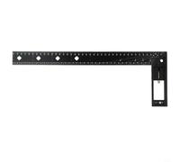 babominimer Righello quadrato multifunzionale a 90 gradi con manico in lega di alluminio, posizionamento della carpenteria e strumento di marcatura per la lavorazione del legno, design antiscivolo con