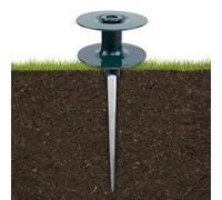 babominimer Ruota guida per tubo da giardino con chiodo di messa a terra per una gestione efficiente dei tubi, design compatto salvaspazio per piccoli giardini e terrazzi, verde (1 pezzo)