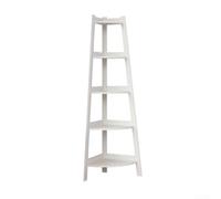 babominimer Scaffale angolare a 5 ripiani in metallo per riporre oggetti, libreria, per soggiorno, bagno, balcone, organizzazione delle piante
