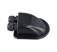 babominimer Scatola passacavi impermeabile per scaffalature e supporti per pannelli solari, giunzione a doppio foro in ABS resistente ai raggi UV, per tetti camper, ponti di barche, fotovoltaico (nero