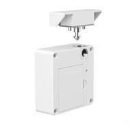 babominimer Serratura elettronica per armadietti, sicurezza per bambini, per mobili in legno, con chiavi programmabili (bianco)