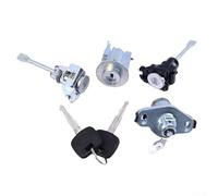 babominimer Set cilindro serratura per 2003-08 - Ricambio per serratura porta e bagagliaio con 2 chiavi, senza chip, struttura in metallo, colore argento, compatibile con OEM 690