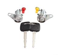 babominimer Set cilindro serratura porta con chiavi anteriore sinistra e destra in lega di alluminio sostituzione diretta compatibile con OEM 1995-1997 69051-12340 69052-12360