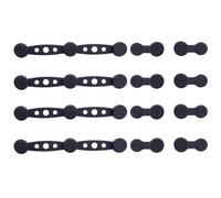 babominimer Set di 12 clip magnetiche per friggitrice ad aria da cucina, in silicone, con fibbia magnetica per il fissaggio di fodere di carta oleata (nero)