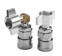 babominimer Set di 2 connettori pneumatici con design dritto e a gomito, raccordi in metallo a lunga durata per sistemi di soffiaggio della polvere di camion, connessione integrata per Effici