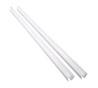 babominimer Set di 2 guarnizioni di ricambio per porta della doccia, 50 cm, strisce deflettori d'acqua trasparenti in PVC per pannelli in vetro da 6 mm, 8 mm, 10 mm, 12 mm, facili da tagliare per